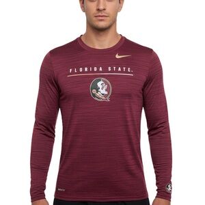 Nike Burgundy Long Sleeve Men's Tee Florida State University
